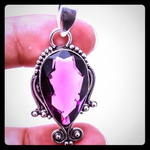 Incredible African Amethyst Gemstone & 925 Silver